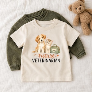 Future Veterinarian Toddler Shirt - Animal Lover Tee