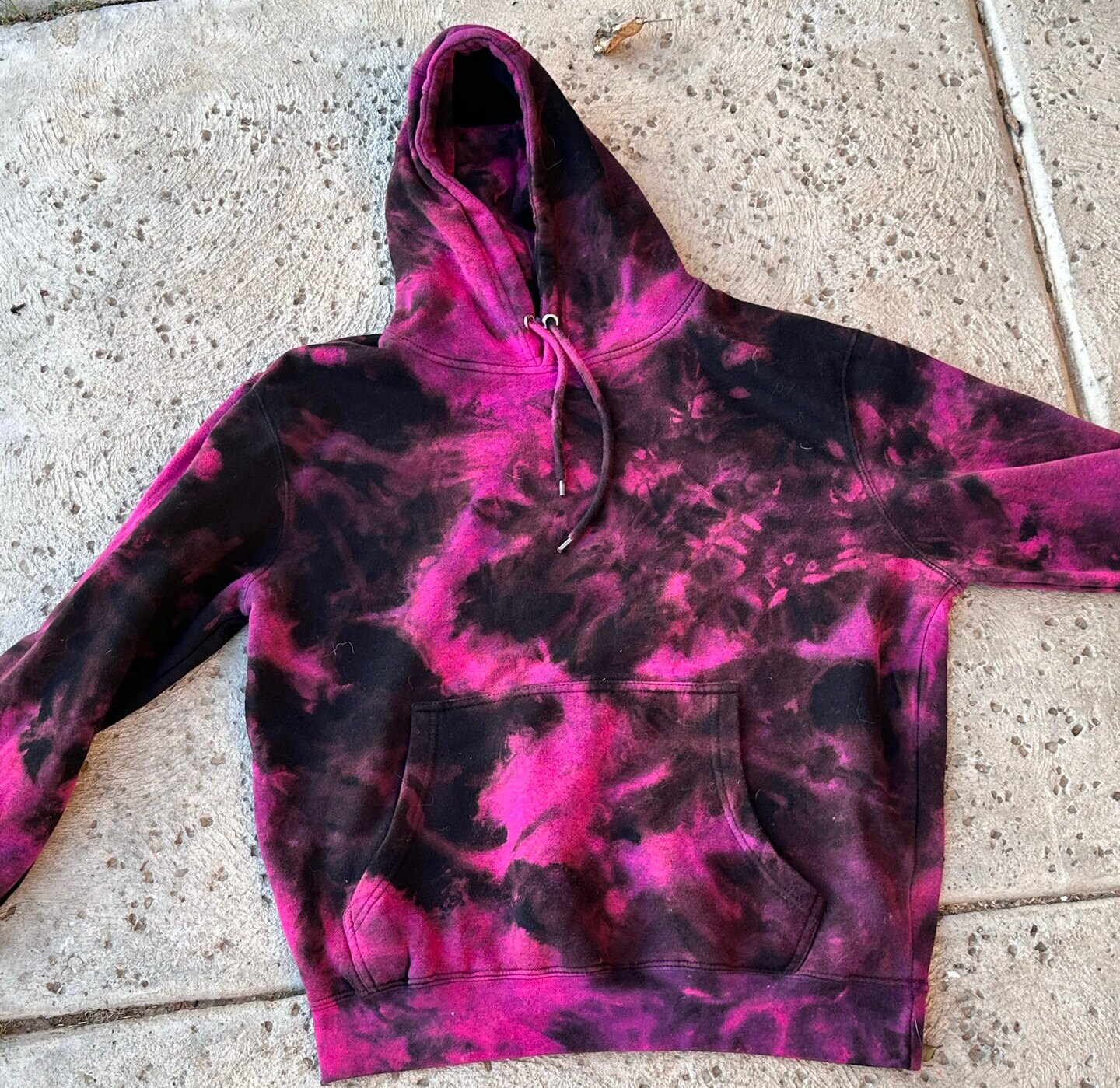 Tie Dye Hoodie Pink and Black Sweater ,tie Dye Sweatshirt, Tie Dye ...