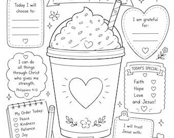 Fueled by Jesus Coloring Page Christian Kids Printable Activity Bible Verse Worksheet Faith-Based Coloring Sheet Sunday School Instant PDF