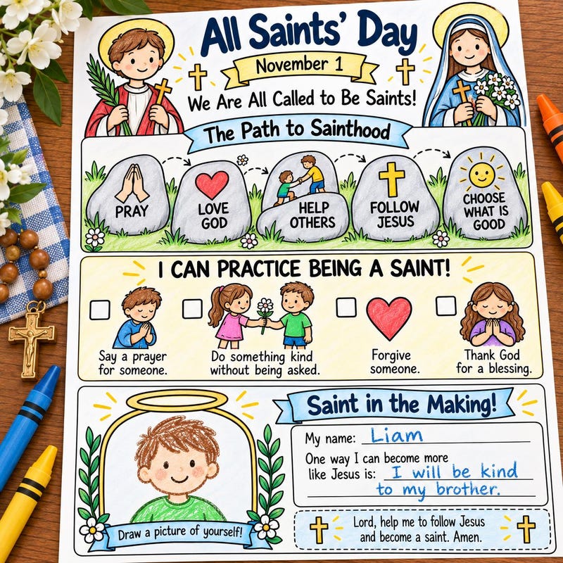 Catholic Coloring Saints - Etsy