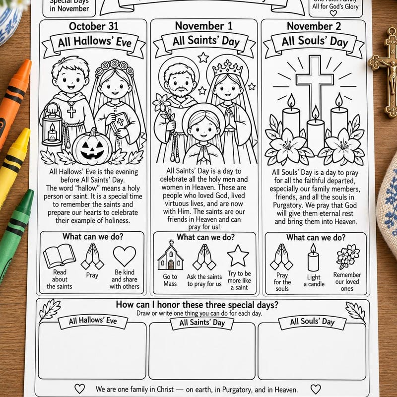 Catholic Coloring Saints - Etsy