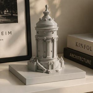 Wasserturm Mannheim | 3D Druck Architekturmodell | Deko | Mannheim Souvenir | LANDMARKS Collection