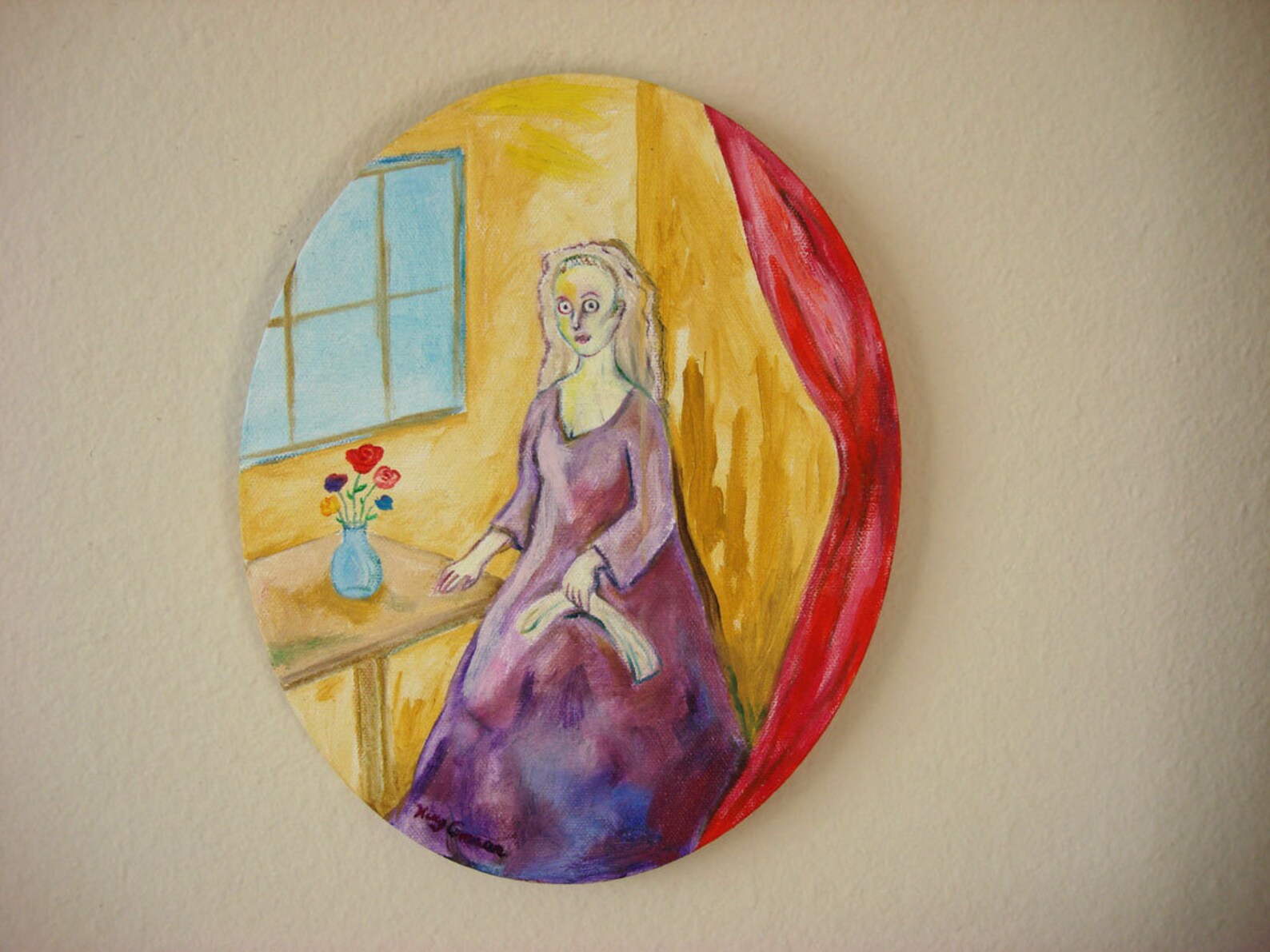 The Witch of Farnham Road Original Oval Oil Painting on Etsy