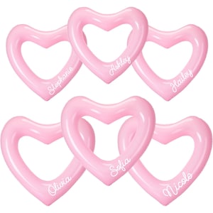 Personalized Pool Float Beach Bachelorette Party Decor Gift for Bride Bachelorette Decorations Heart Pool Party Photo Prop Valentine's Day