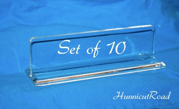 acrylic name plate diy Blank Plate Items Desk Set of Acrylic  on Name 10 to DIY similar  Etsy
