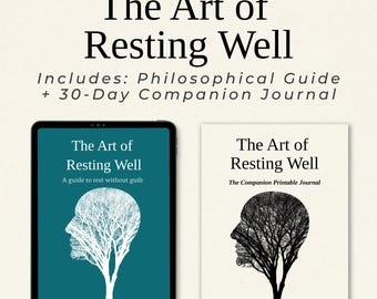 Burnout Recovery Workbook & Printable Journal, Anti Burnout Self Care Guide, Mindfulness and Nervous System Healing, Digital Download