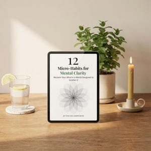 12 Micro-Habits eBook for Mental Clarity – Neuroscience Focus, Overthinking Relief (Digital PDF)