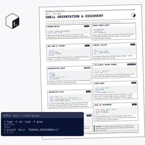 Bash 5.x Field Guide, Printable Linux Command Reference PDF