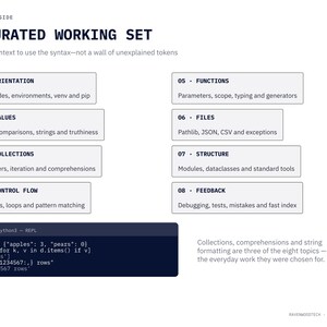 Python 3.14 Field Guide, Printable Programming Reference PDF image 3