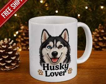 Husky Lover Ceramic Mug, (11oz, 15oz)1