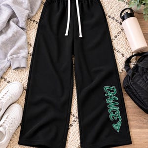Wide Leg Sweatpants High Waisted Drawstring Pants Loose Fit Women Casual Loungewear Soft Elastic Waist Relaxed Knit Bottoms Comfortable