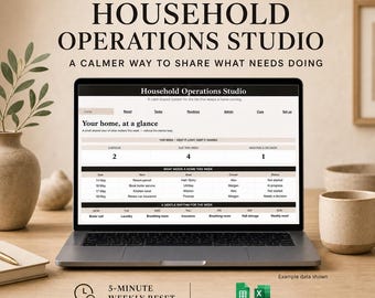 Hoja de cálculo para la gestión del hogar en parejas: planificador doméstico con Google Sheets y Excel
