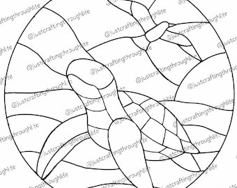 Turtle Stained Glass Pattern