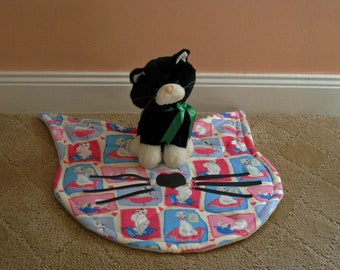 Cat Blanket  Blanket for Furniture or Bed  Optional Personalization