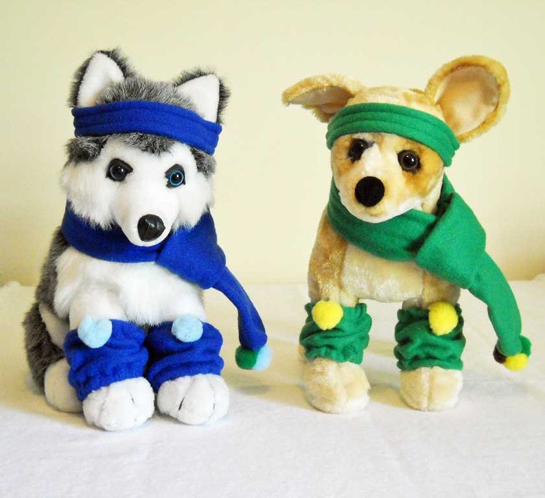 Small Dog Scarf Leg Warmers Head Band Etsy