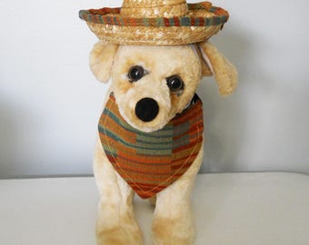 Southwest Dog Costume Sombrero and Bandana
