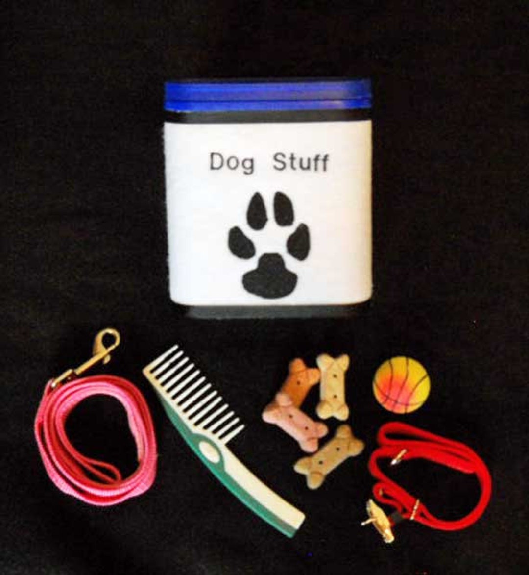 Dog Container for Treats and Accessories Eco Friendly Recycled Storage