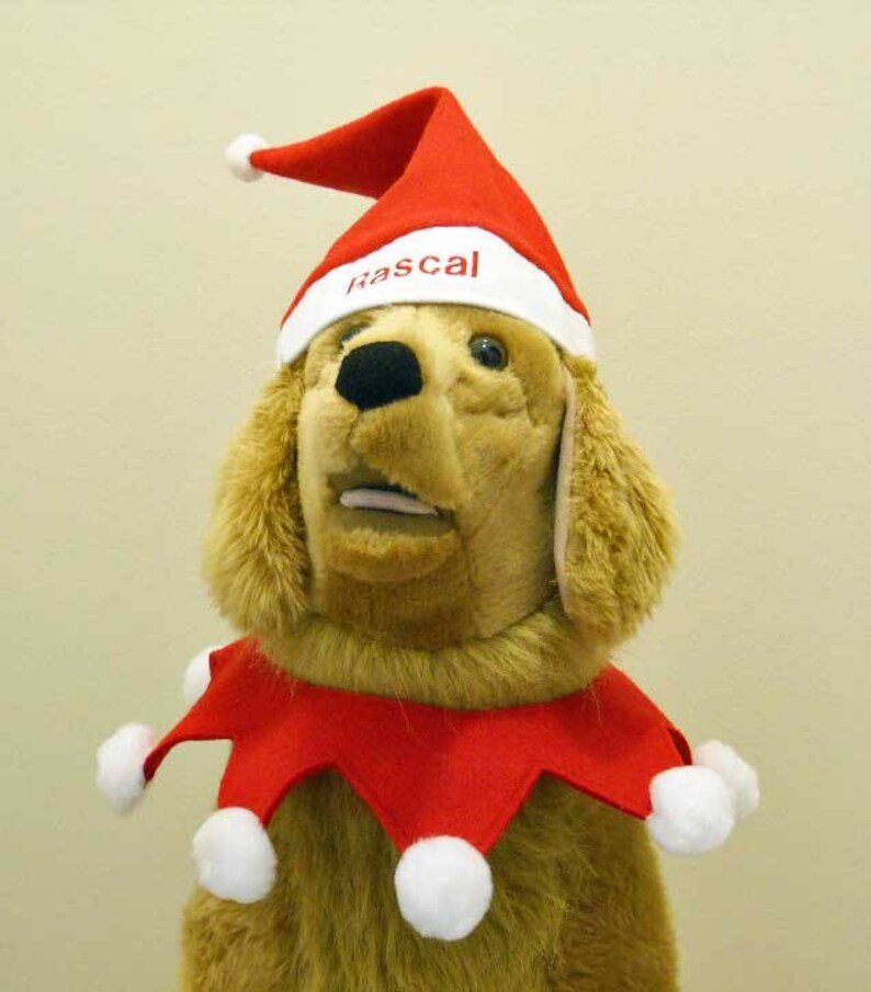 Christmas Dog Santa Hat LARGE Photo Prop Large Dog Santa Etsy