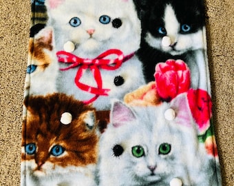 Cat Blanket Double Fleece  13" by 20"
