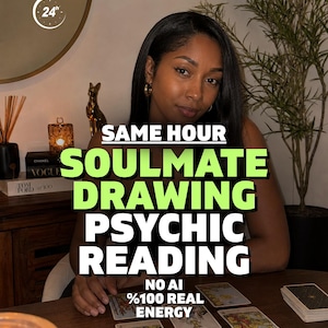 Same Hour Soulmate Drawing & Psychic Reading | Future Husband Sketch, Psychic Artist Portrait | Accurate Love Prediction, Twin Flame Face