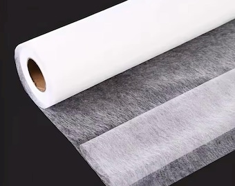Iron-On Bonding Interfacing Tape by Yard, 20-Inch Wide Double-Sided Fusible Web, Adhesive, Hemming Tape