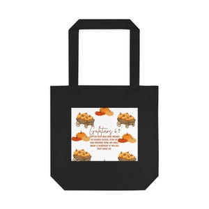 Bolsa de tela con estampado de Gálatas 6:9 / Bolsa de compras de otoño con diseño de calabazas