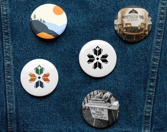 Set of Nothern INK pin buttons