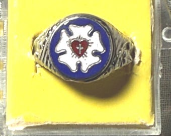 Adjustable Lutheran Sterling Silver Ring