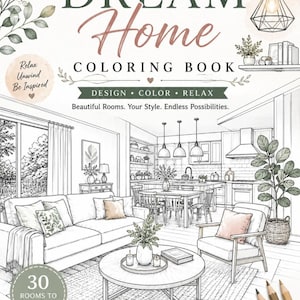 Vintage My Room Coloring Book - Etsy