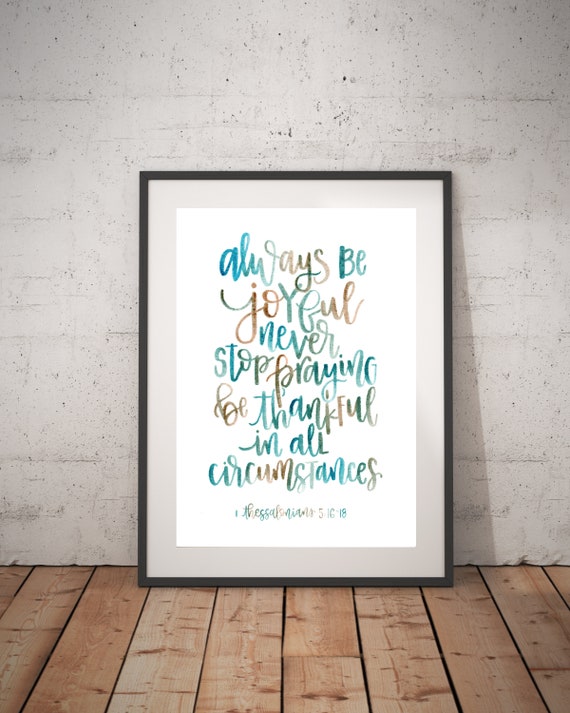 Joyful Praying Thankful 1 Thessalonians 516 18 2 Color Versions