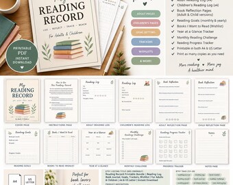 Adult and child reading record