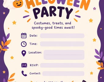 Halloween invitation