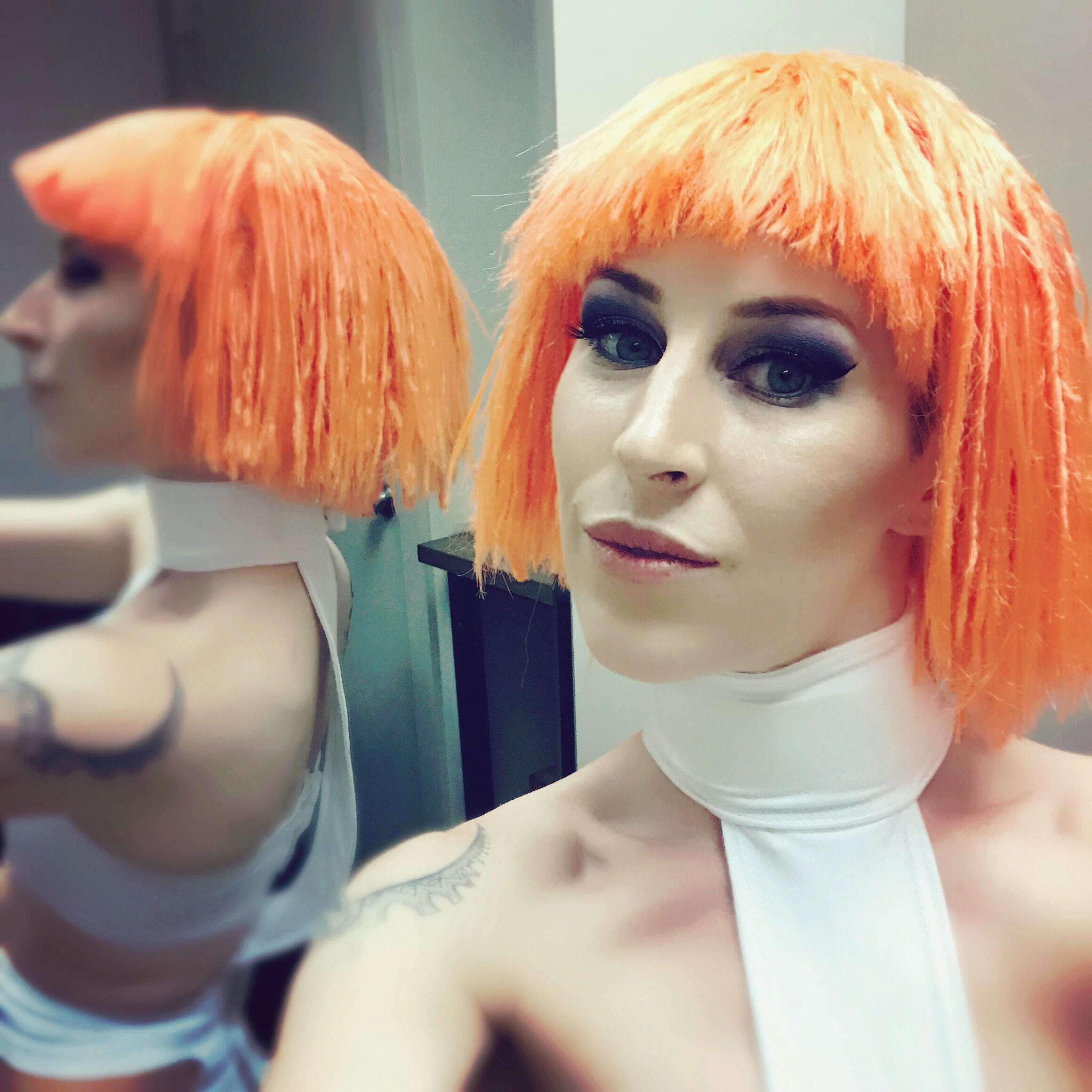 Leeloo Dallas Wig Custom, Cosplay, Wig, Hair Piece, Styled Synthetic