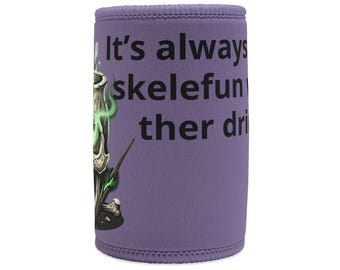 Personalized Neoprene Can Cooler: Skeleton Design, Drink Insulator