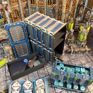 Dice Dispenser Wargaming CommandCrate 11th Edition Ready- Token Carrier, Equipment Storage, & a Free Upgrade!