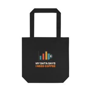 Bolsa para Professor de Educação Especial, Presente para Professor de Educação Especial, Meus Dados Dizem que Preciso de Café, Bolsa Divertida para Livros e Dados da Educação Especial