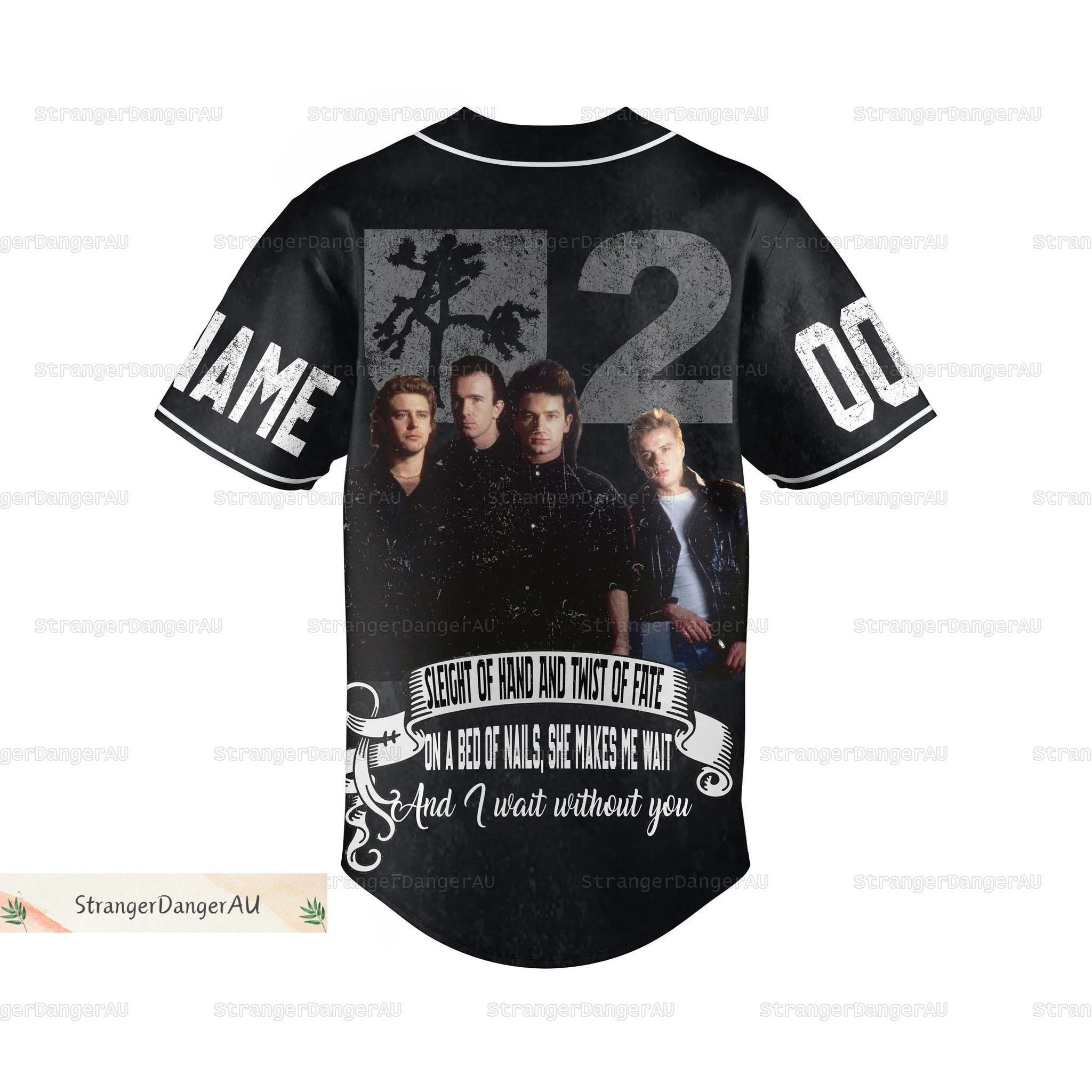 U2 Band Jersey, U2 Tour Baseball Jersey, U2 All I Want Is You Baseball Shirt