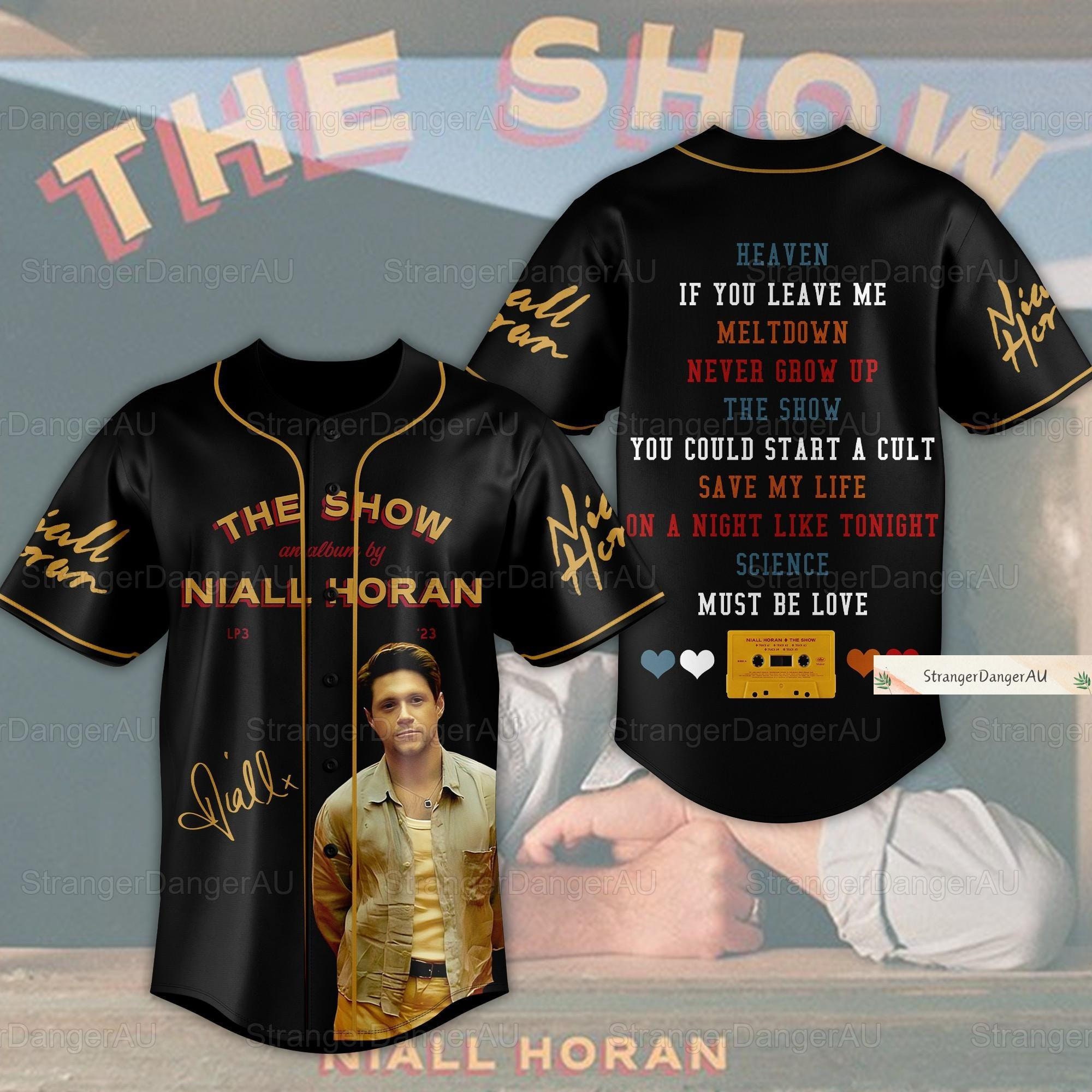 Niall Horan Baseball Jersey, Niall Horan The Show Jersey Shirt