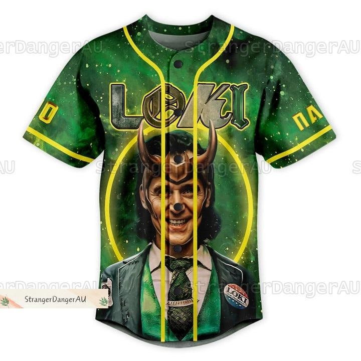 Loki Tom Hiddleston Jersey, Loki I Am Burdened With Glorious Purpose Baseball Shirt