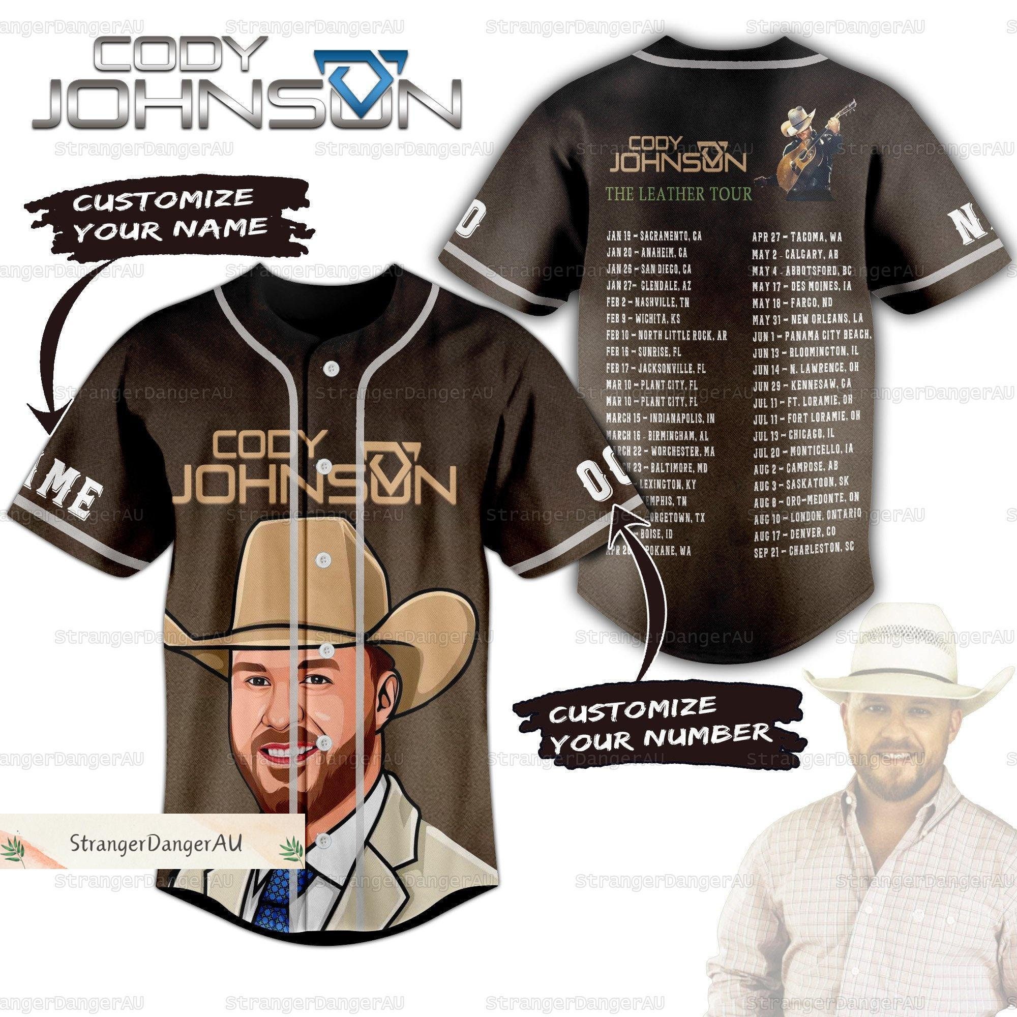 Personalized Cody Johnsonn Jersey, The Leather Tour Jersey Shirt