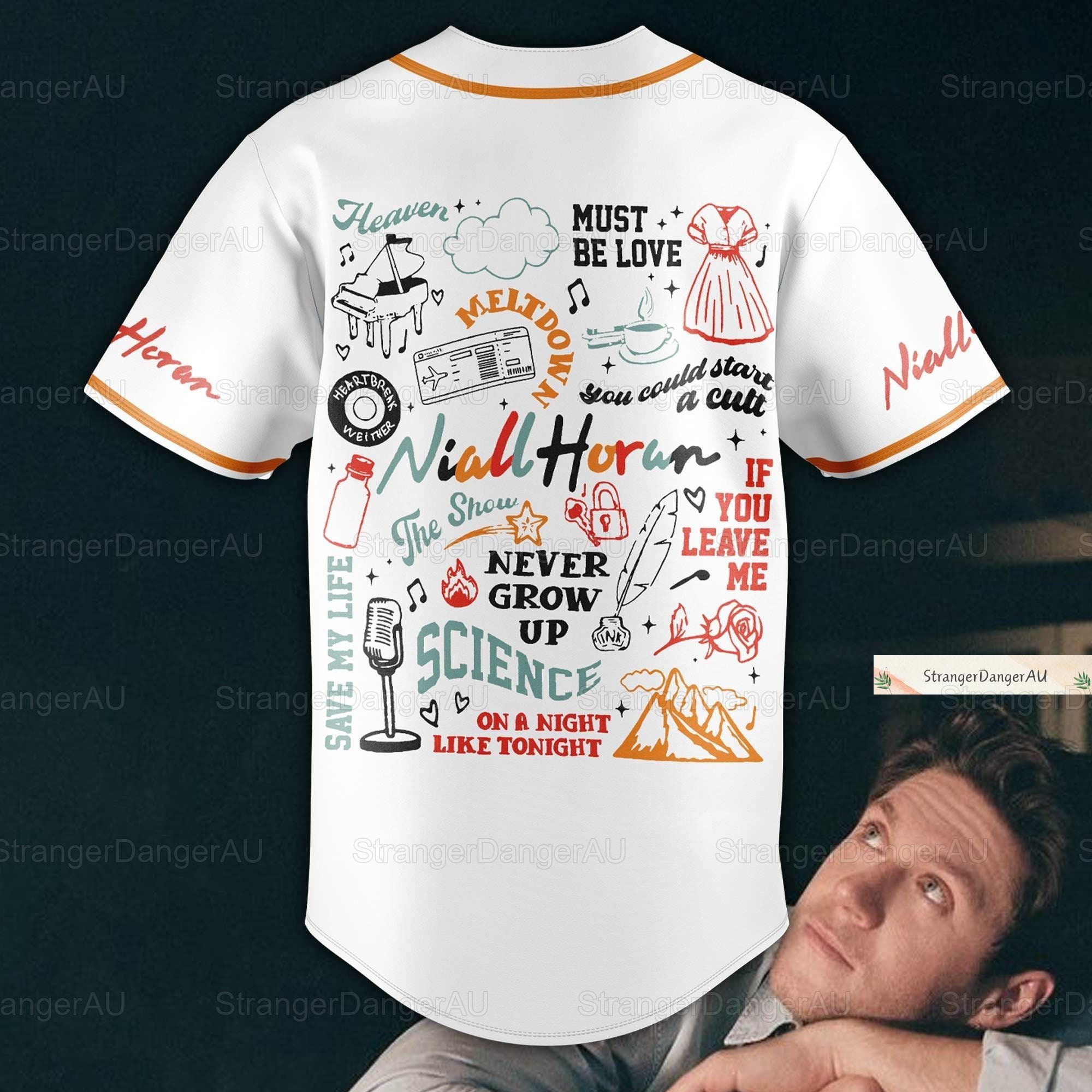 Niall Horan The Show Tracklist Jersey, Niall Horan Tour 2024 Jersey Shirt