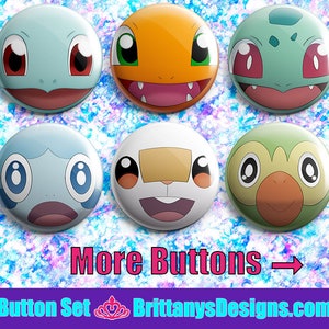 Pokemon Pin-back Button Badges image 2