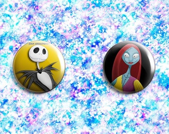 The Nightmare Before Christmas Pin-back Button Badges