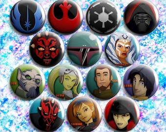Star Wars Pin-back Button Badges