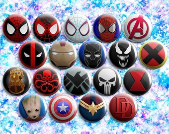 Marvel Comics Pin-back Button Badges