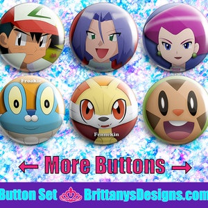 Pokemon Pin-back Button Badges image 5