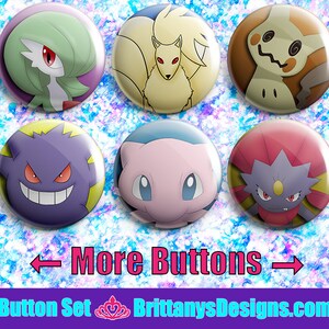 Pokemon Pin-back Button Badges image 6