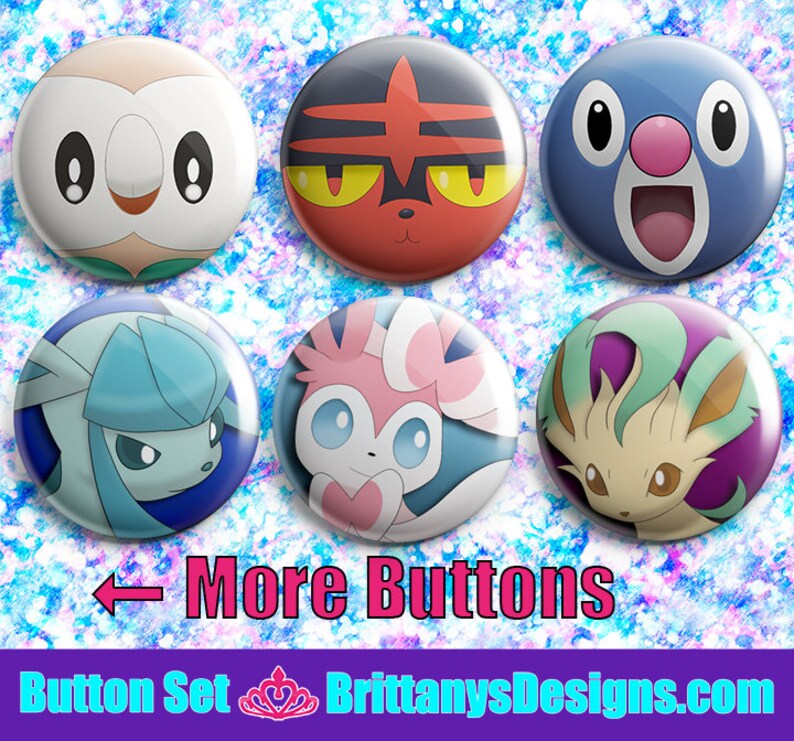 Pokemon Pin-back Button Badges image 8