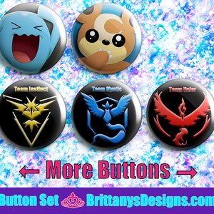 Pokemon Pin-back Button Badges image 7