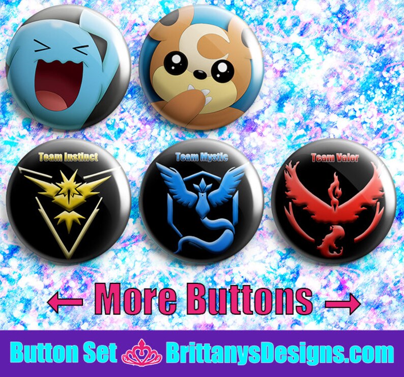 Pokemon Pin-back Button Badges image 7